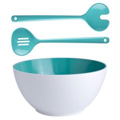 Marine Business Salad Bowl & Cutlery Summer Aqua