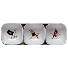 Marine Business Regatta 4-Piece Melamine Snack Set 