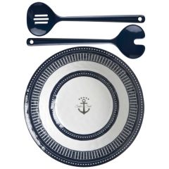 Marine Business Melamine Salad Bowl & Cutlery Sailor Soul