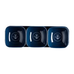 Marine Business Sailor Soul 4-Piece Melamine Snack Set 