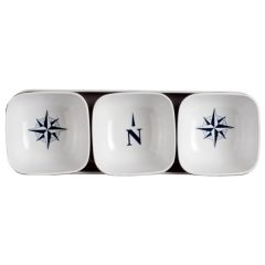 Marine Business Northwind 4-Piece Melamine Snack Set
