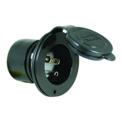 Onboard Charger Inlet 15A Black