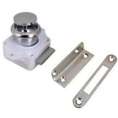 Push Button Chrome Latch