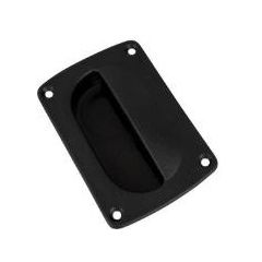 Flush Finger Pull 3-5/8" x 2-3/8" Black