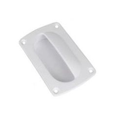 Flush Finger Pull 3-5/8" x 2-3/8" White