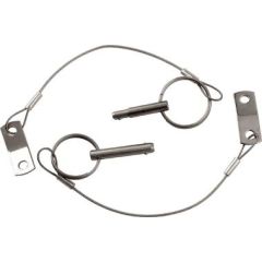 Quick Release Pin Stepped W/Lanyard 1/4"- 3/16"