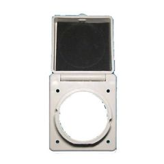 Inlet Cap and Bezel 30A White Trim
