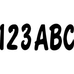 Number & Letter Kit 3" Black | 4 sets A-Z & 0-9