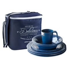 Marine Business Melamine Tableware Pack Harmony – Blue – 24 Pc