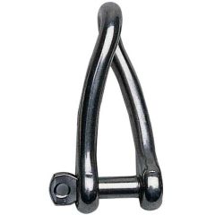Captive Pin Twisted D Shackle 3/16"