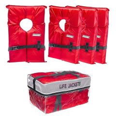 Keyhole Life Vest Adult 4 Pack 