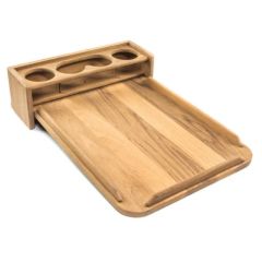 Teak Cockpit Table  Removable w/4 Drink Holder