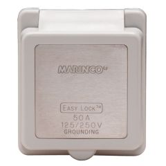 Marinco Power Inlet 50A Cap & Bezel 