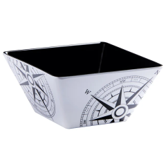 Marine Business Melamine Non-Slip Square Bowl Lombok Set of 6