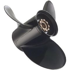 Quicksilver Black Diamond Propeller 9 x 9 - 3 Blade RH With Rubber Hub