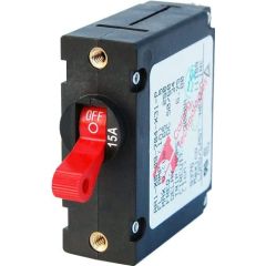 A-Series Red Toggle Circuit Breaker 15A