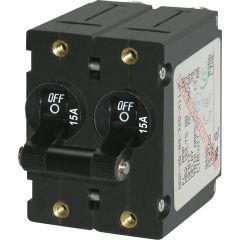 A-Series Black Toggle Circuit Breaker 15A