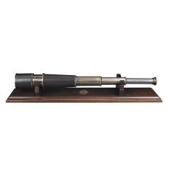 Telescope Bronze Spyglass & Stand, French Finish