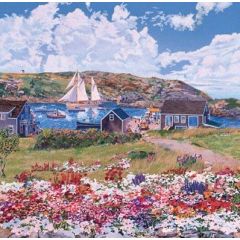 Leaving Monhegan Serigraph S/N John Atwater