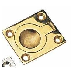 Ring Pull Brass 1-7/16" x 1-3/16"