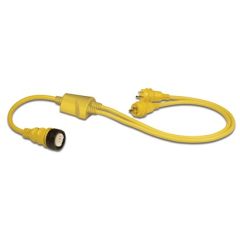 Marinco Reverse Y Adapter 2 x 30A Male 125V - 1 x 50A 125/250V Female