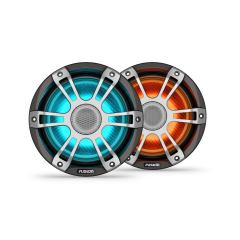 Fusion® Signature Series 3i Marine Coaxial Speakers 7.7" 280-watt CRGBW Coaxial Sports Gray Marine Speakers 