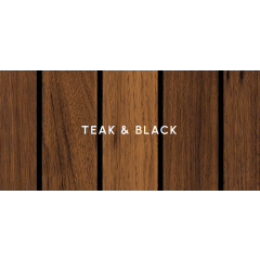 NautikFlor Teak & Black Planks - 24 Sq/Ft