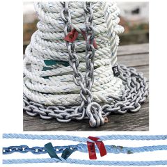 Anchor Rode 1/2"x150' 3 Strand 50' 1/4" G43 Chain