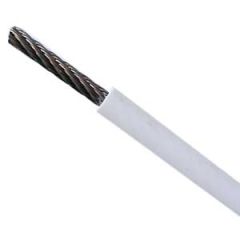 Wire Rope PVC Coated White 3/16" x 5/16" S/S Lifeline
