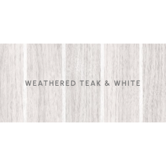 NautikFlor Weathered Teak & White Planks - 24 Sq/Ft